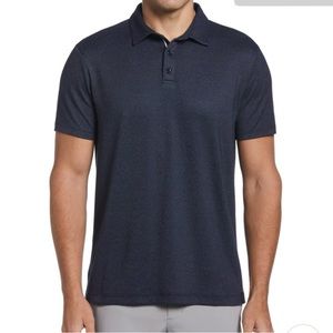 Perry Ellis men's blue/purple short sleeve polo shirt size XL‎